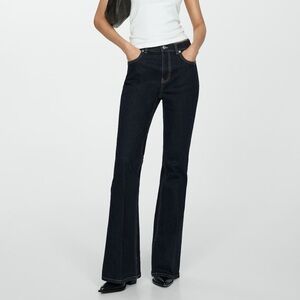 Mango Violet Rinse-Wash Flare Jeans
